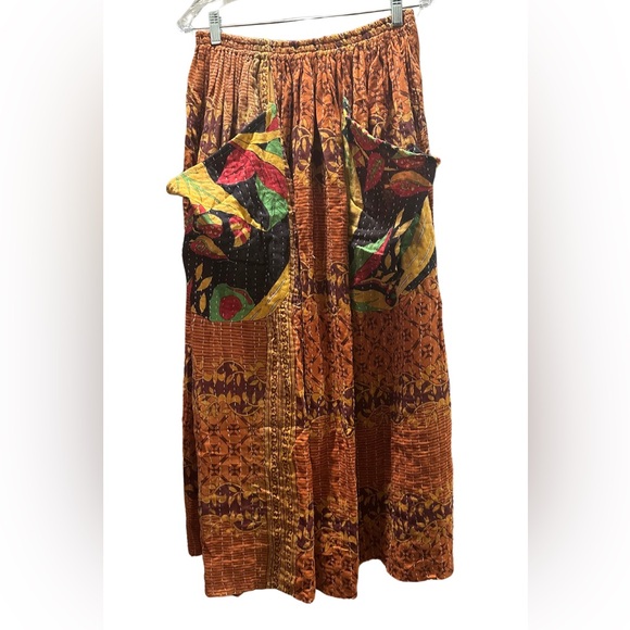Jaded Gypsy OOAK Kantha Maxi Skirt, One Size Fits Most - Picture 4 of 6